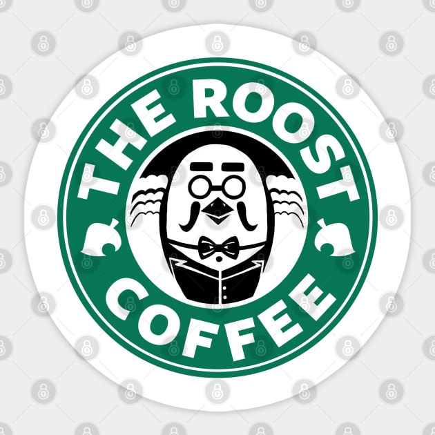 The Roost Coffee Shop Sticker by wyoskate